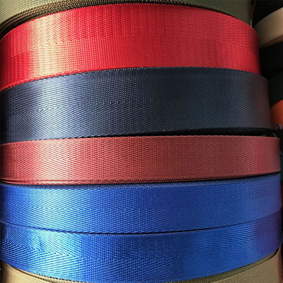 Automotive 10mm Polypropylene Webbing 1 Inch Green Yellow Red